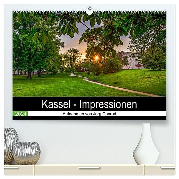 Kassel - Impressionen (hochwertiger Premium Wandkalender 2024 DIN A2 quer), Kunstdruck in Hochglanz, Jörg Conrad