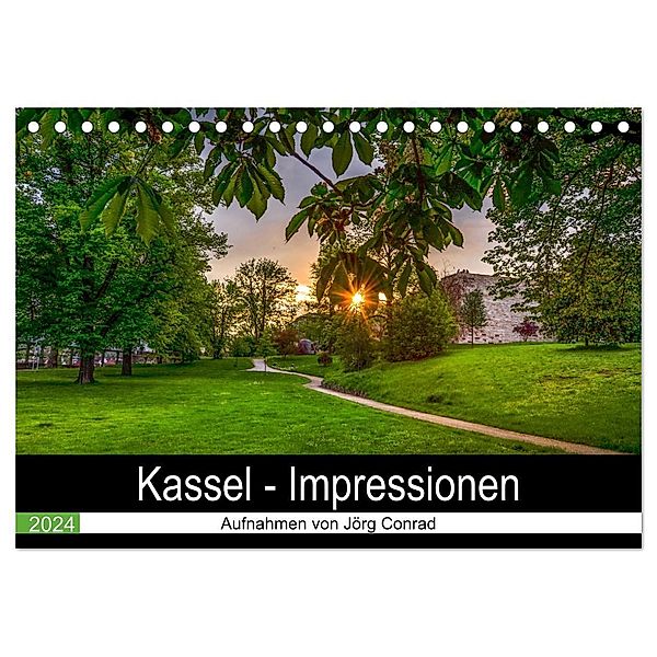Kassel - Impressionen (Tischkalender 2024 DIN A5 quer), CALVENDO Monatskalender, Jörg Conrad