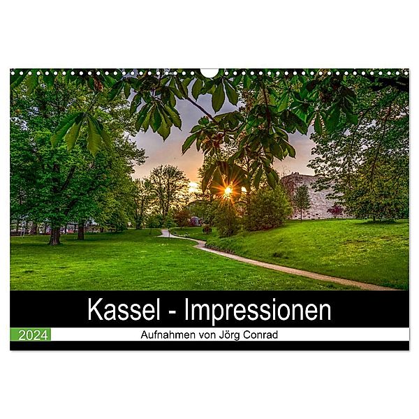 Kassel - Impressionen (Wandkalender 2024 DIN A3 quer), CALVENDO Monatskalender, Jörg Conrad