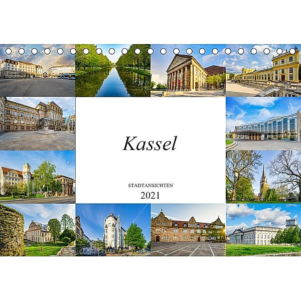 Kassel Stadtansichten (Tischkalender 2021 DIN A5 quer), Dirk Meutzner