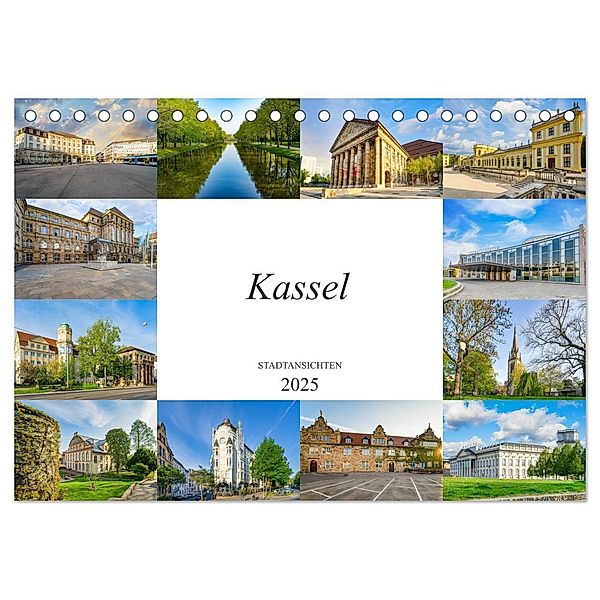 Kassel Stadtansichten (Tischkalender 2025 DIN A5 quer), CALVENDO Monatskalender, Calvendo, Dirk Meutzner