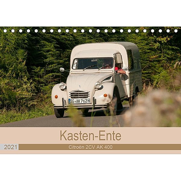 Kasten - Ente Citroën 2 CV AK 400 (Tischkalender 2021 DIN A5 quer), Meike Bölts