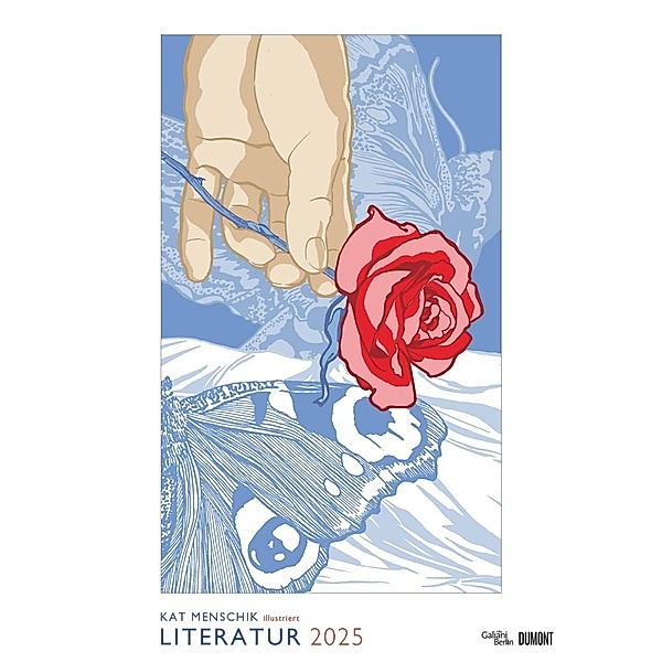 Kat Menschik illustriert Literatur - Literarischer Posterkalender in Bildern 2025 - Wand-Kalender von DUMONT - Format 50 x 70 cm