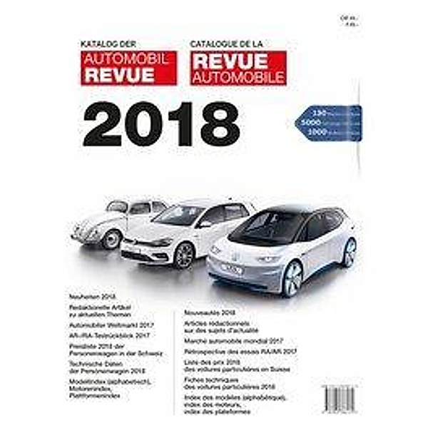 Katalog der Automobil-Revue 2018 / Catalogue de la Revue Automobile 2018
