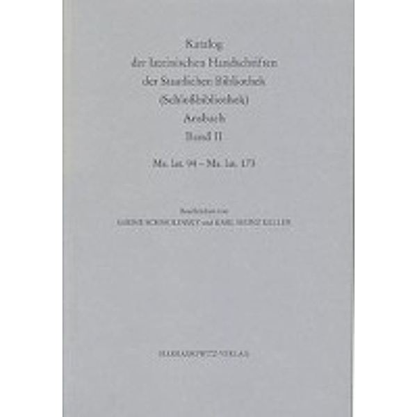 Katalog der lateinischen Handschriften der Staatlichen Bibli