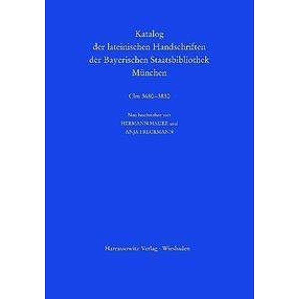 Katalog der lateinischen Handschriften der Bayerischen Staat