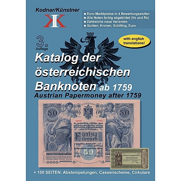 Katalog der österreichischen Banknoten ab 1759, Johann Kodnar, Norbert Künstner