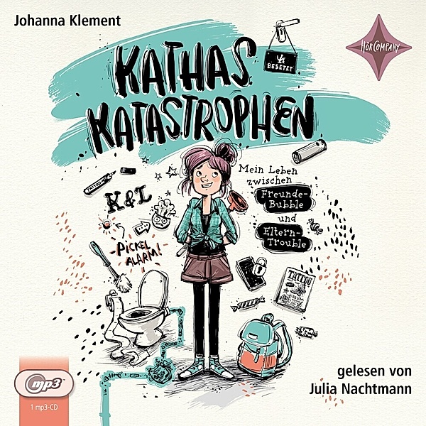 Kathas Katastrophen - Mein Leben zwischen Freunde-Bubble und Eltern-Trouble,1 Audio-CD, MP3, Johanna Klement