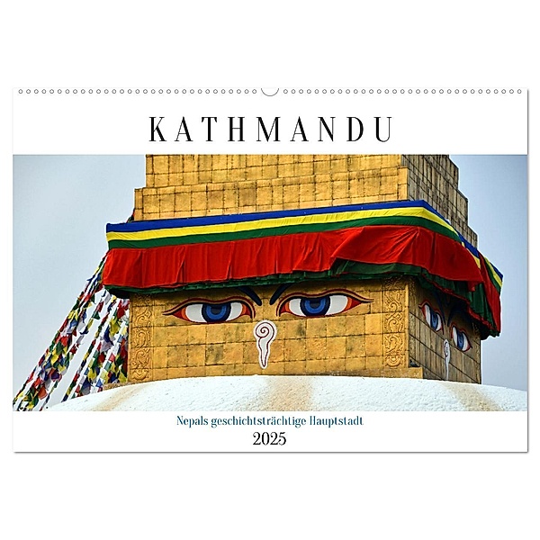 KATHMANDU, Nepals Hauptstadt (Wandkalender 2025 DIN A2 quer), CALVENDO Monatskalender, Calvendo, Ulrich Senff
