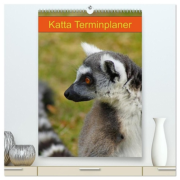 Katta Terminplaner (hochwertiger Premium Wandkalender 2024 DIN A2 hoch), Kunstdruck in Hochglanz, Kattobello