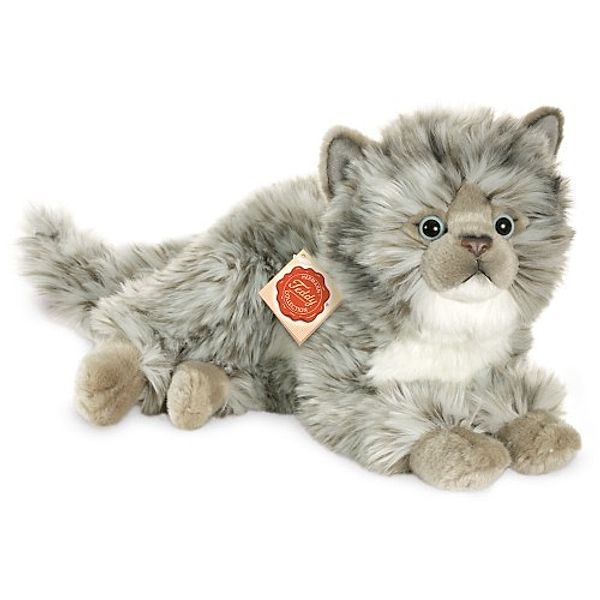 Teddy-Hermann Katze grau, ca. 35 cm