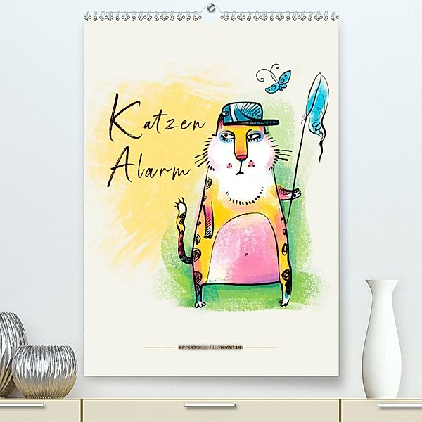 Katzen Alarm (Premium, hochwertiger DIN A2 Wandkalender 2020, Kunstdruck in Hochglanz), Peter Roder