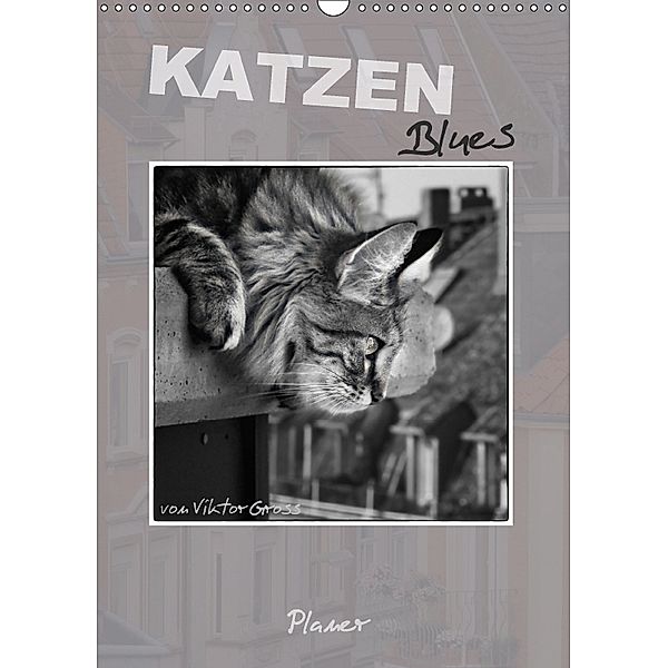 Katzen Blues / Planer (Wandkalender 2018 DIN A3 hoch), Viktor Gross