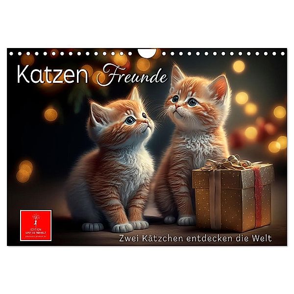 Katzen Freunde (Wandkalender 2024 DIN A4 quer), CALVENDO Monatskalender, Peter Roder