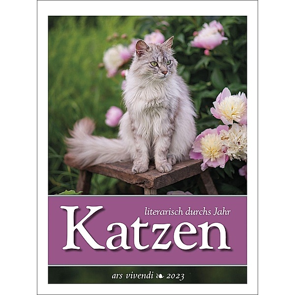 Katzen - literarisch durchs Jahr 2023, ars vivendi Verlag