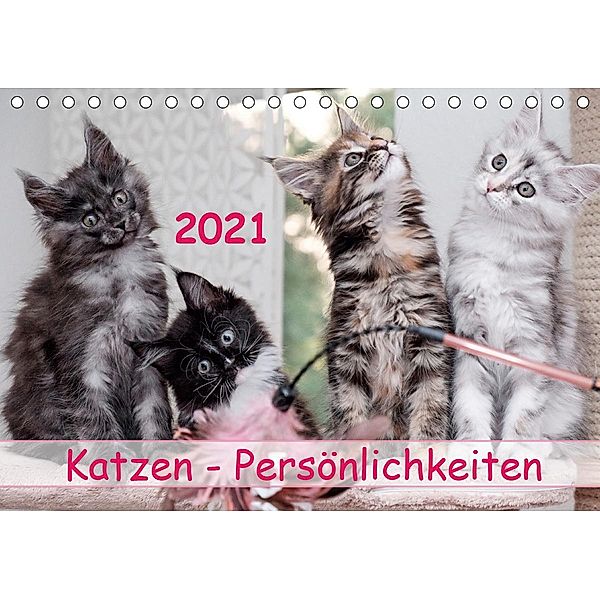 Katzen Persönlichkeiten 2021 (Tischkalender 2021 DIN A5 quer), Patrick Rüberg