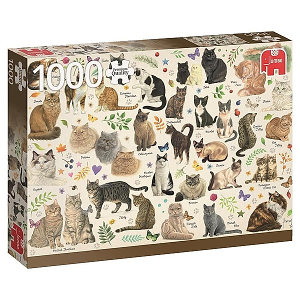 Katzen Poster - 1000 Teile Puzzle