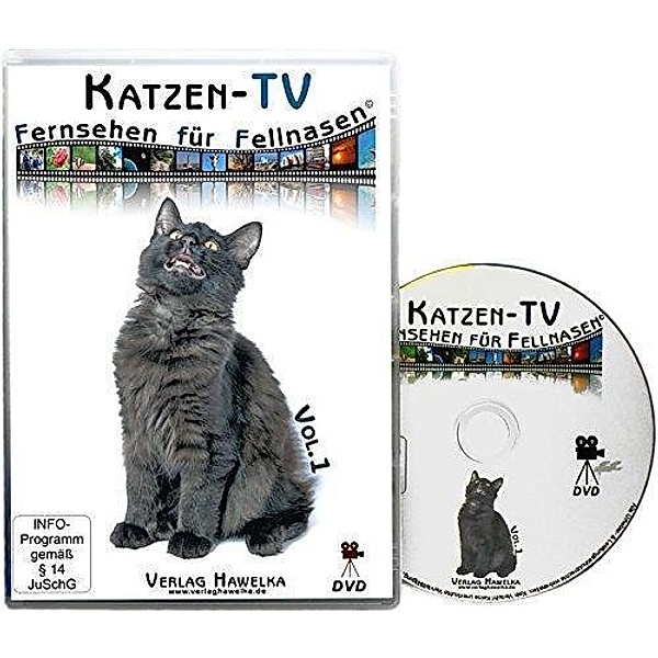 Katzen-TV - Fernsehen für Fellnasen, 1 DVD-Video