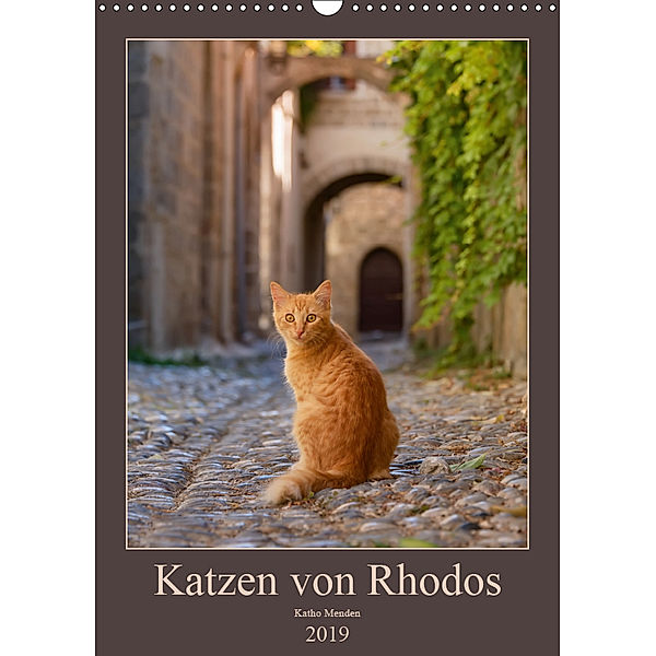 Katzen von Rhodos (Wandkalender 2019 DIN A3 hoch), Katho Menden