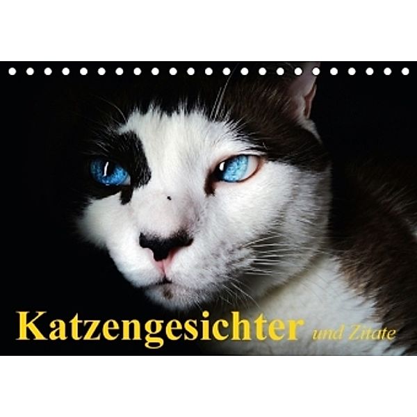 Katzengesichter und Zitate (Tischkalender 2016 DIN A5 quer), Elisabeth Stanzer