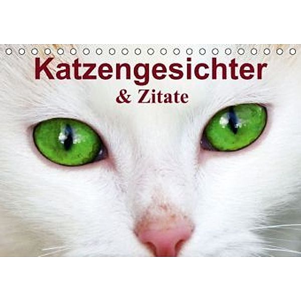 Katzengesichter & Zitate (Tischkalender 2015 DIN A5 quer), Elisabeth Stanzer