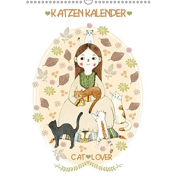 Katzenkalender Cat Lover (Wandkalender 2017 DIN A3 hoch), Judith Loske