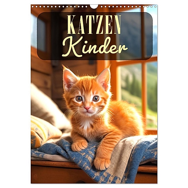 Katzenkinder (Wandkalender 2025 DIN A3 hoch), CALVENDO Monatskalender, Calvendo, ShirtScene