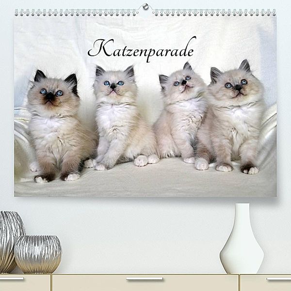 Katzenparade (Premium, hochwertiger DIN A2 Wandkalender 2023, Kunstdruck in Hochglanz), Jennifer Chrystal