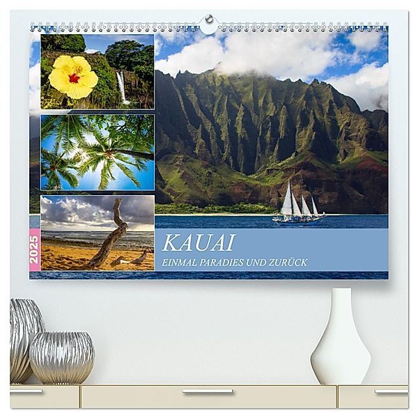 Kauai - Einmal Paradies und zurück (hochwertiger Premium Wandkalender 2025 DIN A2 quer), Kunstdruck in Hochglanz, Calvendo, Rabea Albilt