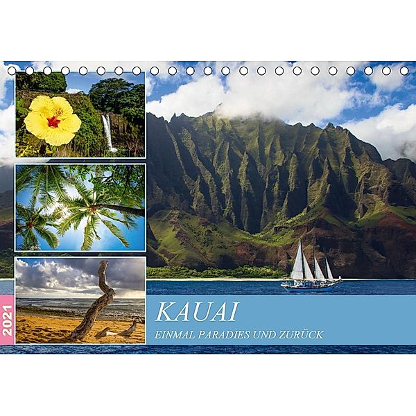 Kauai - Einmal Paradies und zurück (Tischkalender 2021 DIN A5 quer), Rabea Albilt