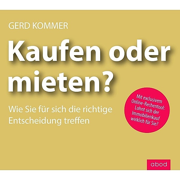 Kaufen oder mieten?, 1 Audio-CD, Gerd Kommer