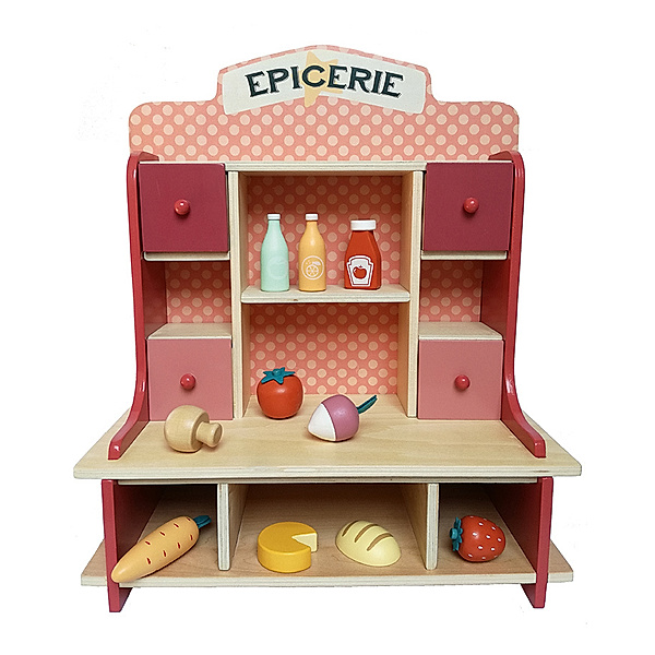 Egmont Toys Kaufladen PETITE EPICERIE aus Holz 11-teilig