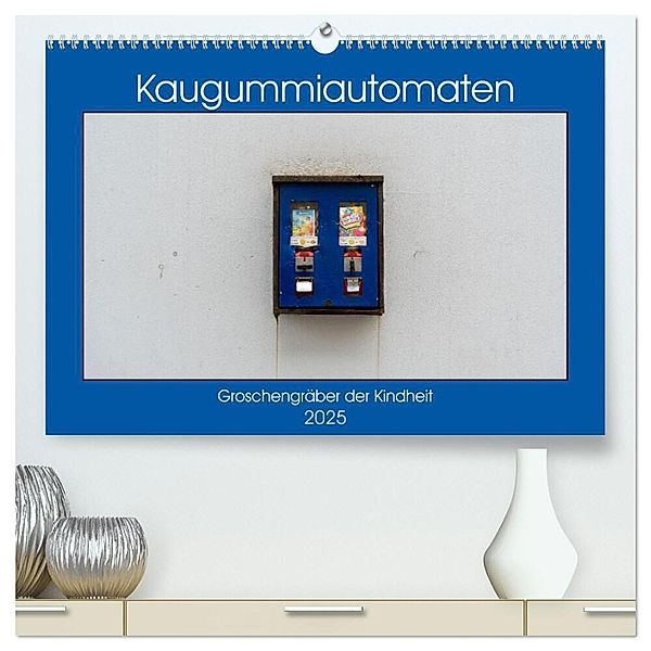 Kaugummiautomaten (hochwertiger Premium Wandkalender 2025 DIN A2 quer), Kunstdruck in Hochglanz, Calvendo, Christoph Müller