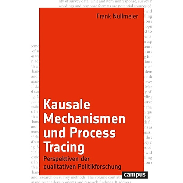 Kausale Mechanismen und Process Tracing, Frank Nullmeier