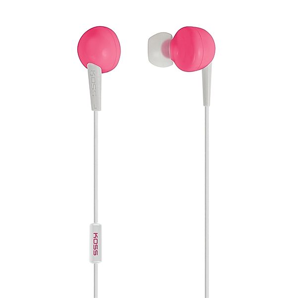 Keb6ip-Earbud W/Enhanced Driver W/Mic,Pink, Koss Kopfhörer