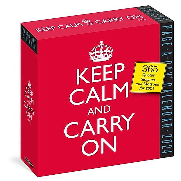 Keep Calm and Carry on Page-A-Day Calendar 2024, Workman Calendars