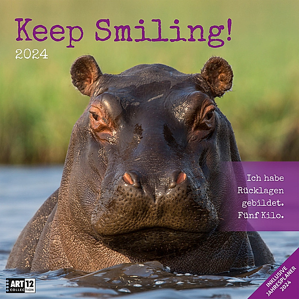 Keep Smiling! Kalender 2024 - 30x30, Ackermann Kunstverlag
