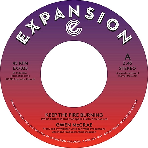 Keep The Fire Burning/Funky Sensation, Gwen McCrae