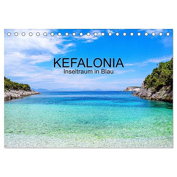 Kefalonia, Inseltraum in Blau (Tischkalender 2024 DIN A5 quer), CALVENDO Monatskalender, Elisabeth Horak-Auer