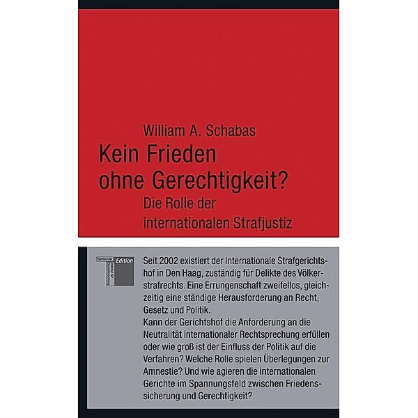 Kein Frieden ohne Gerechtigkeit?, William A. Schabas