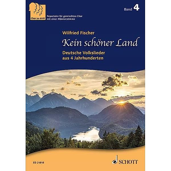 Kein schöner Land, gemischter Chor (SABar) und Klavier, Chorpartitur