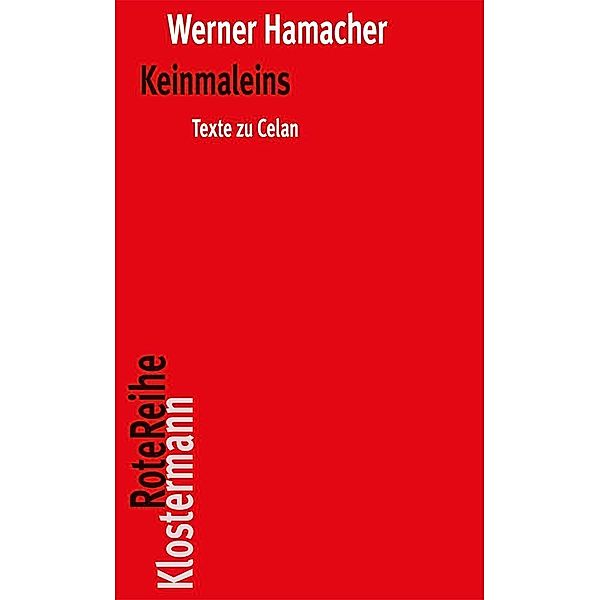 Keinmaleins, Werner Hamacher