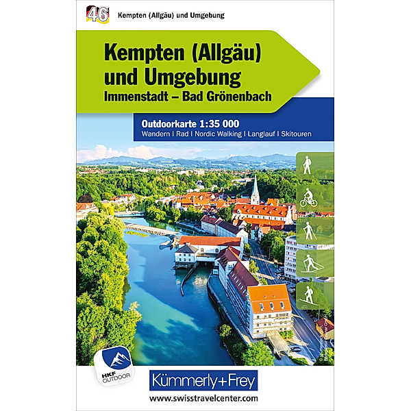 Kempten (Allgäu) und Umgebung Nr. 46 Outdoorkarte Deutschland 1:35 000