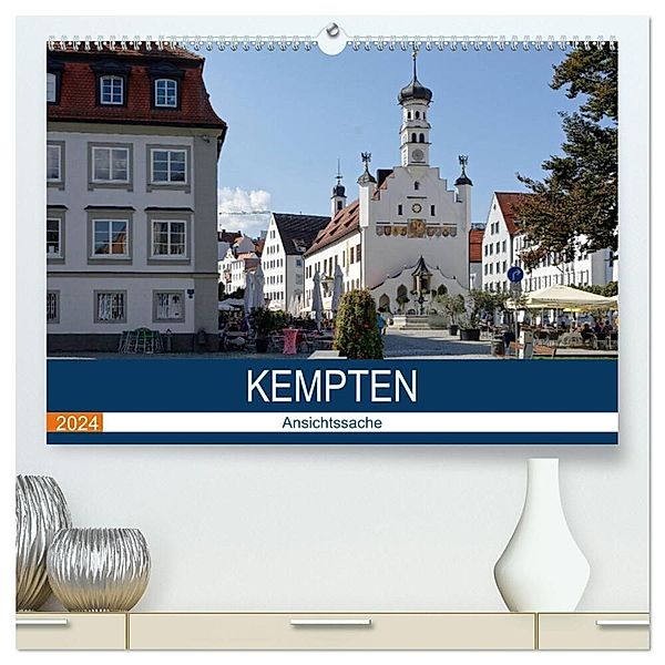 Kempten - Ansichtssache (hochwertiger Premium Wandkalender 2024 DIN A2 quer), Kunstdruck in Hochglanz, Thomas Bartruff