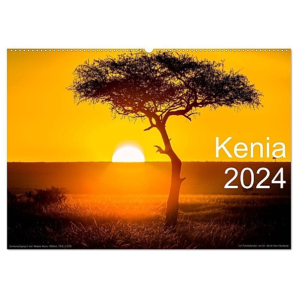 Kenia 2024 (Wandkalender 2024 DIN A2 quer), CALVENDO Monatskalender, Gerd-Uwe Neukamp