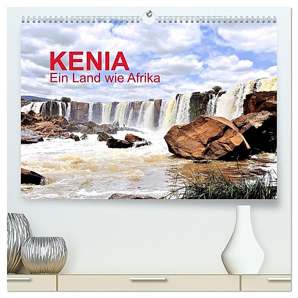 Kenia - Ein Land wie Afrika (hochwertiger Premium Wandkalender 2024 DIN A2 quer), Kunstdruck in Hochglanz, Jürgen Feuerer
