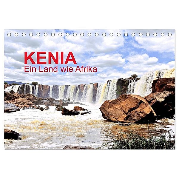 Kenia - Ein Land wie Afrika (Tischkalender 2024 DIN A5 quer), CALVENDO Monatskalender, Jürgen Feuerer