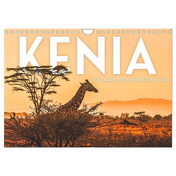 Kenia - Eine Safari durch unberührte Natur. (Wandkalender 2024 DIN A4 quer), CALVENDO Monatskalender, SF