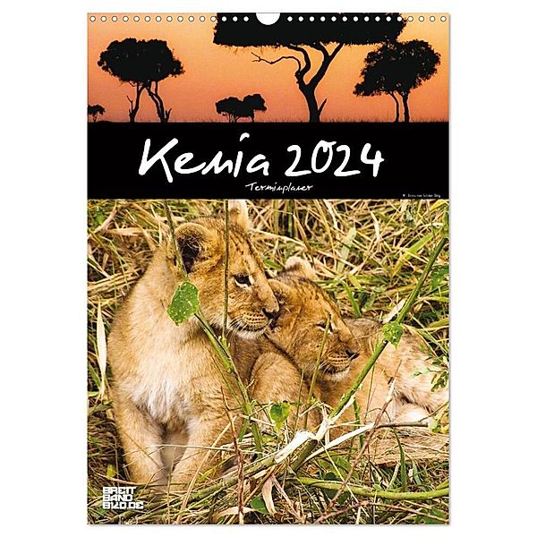 Kenia - Terminplaner (Wandkalender 2024 DIN A3 hoch), CALVENDO Monatskalender, Sabine Bieg