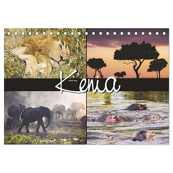 Kenia (Tischkalender 2024 DIN A5 quer), CALVENDO Monatskalender, Calvendo